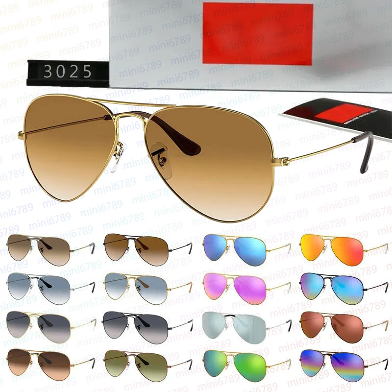 Nouvelle mode lunettes de soleil hommes femmes marque classique RB3025 lunettes DH G15 lentille en acier inoxydable cadre vintage dégradé conduit