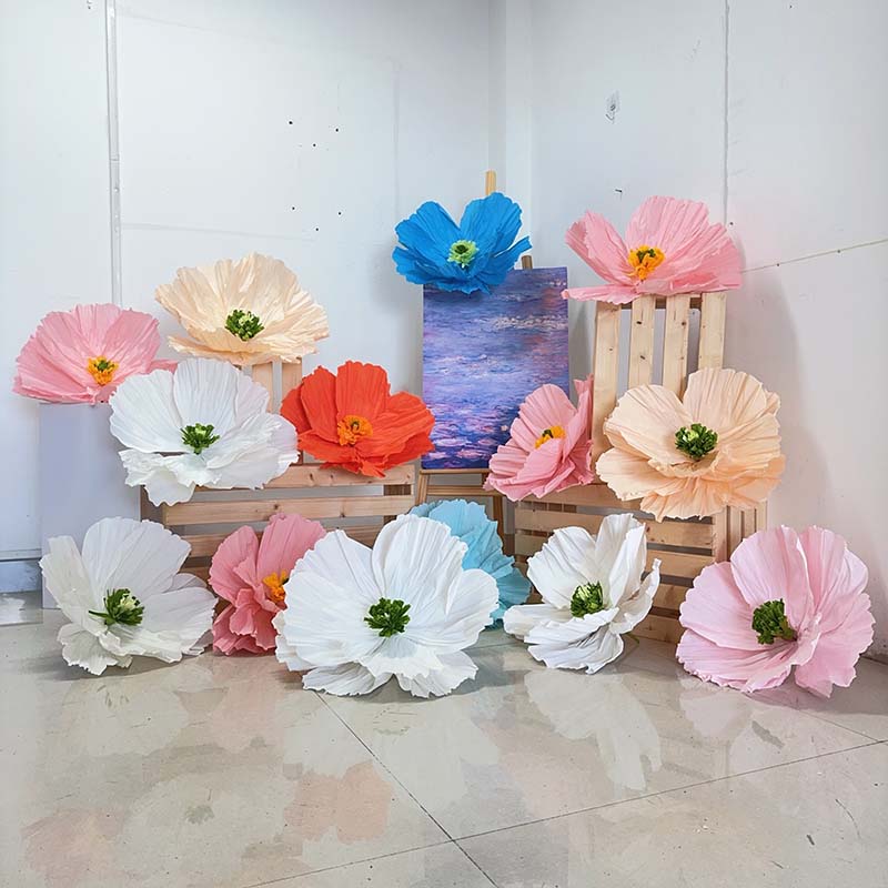 5PCS/7PCS/9PCS/14PCS Giant Flower Decorations for Wedding Outdoor Decor, Event Party Large Supermarket Arrangement Flowers, Festival Party Decora-image-1114408989