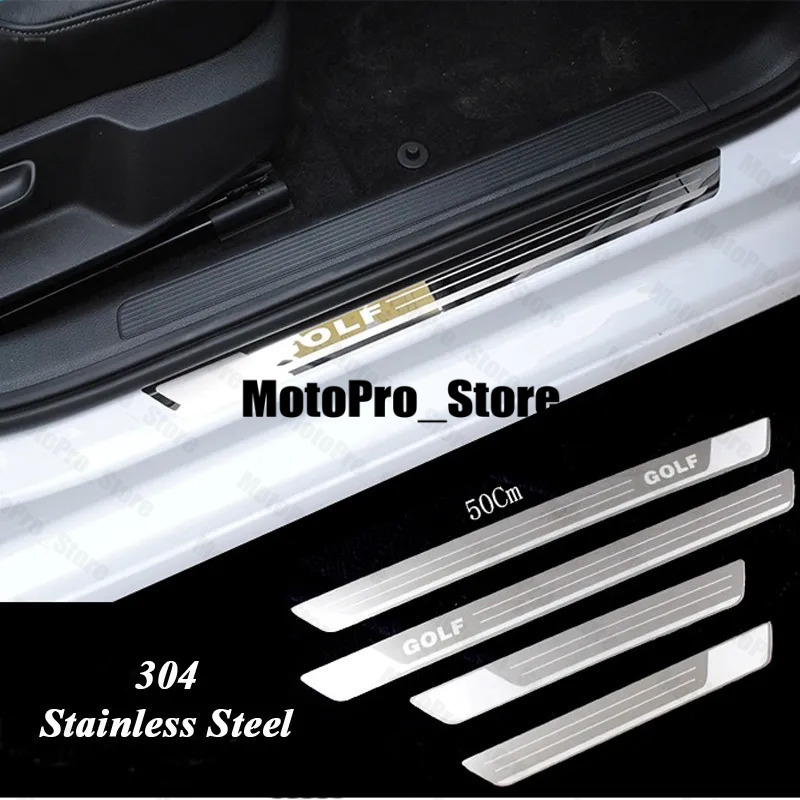 Ultrathin Stainless Steel Scuff Plate Door Sill For Vw 7 Mk7 Golf 6 TLX87 Mk6 Welcome Pedal Threshold Car Accessories 20112015