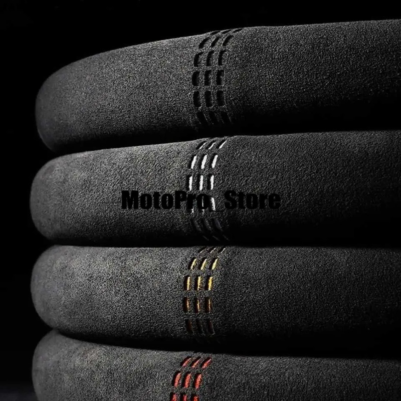 Covers Steering Wheel Ultra Thin Non TLX87 Slip D Shaped Round Breathable Sweat Absorbent Suede Cover For All Seasons L26918