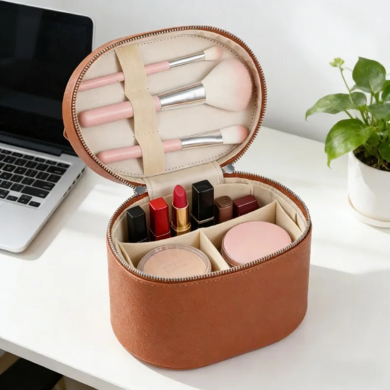 Detachable Large Capacity PU Toiletry Bag Water Resistant Portable Cosmetic Organizer with Zipper for Travel Home Use Unisex 260710BJ