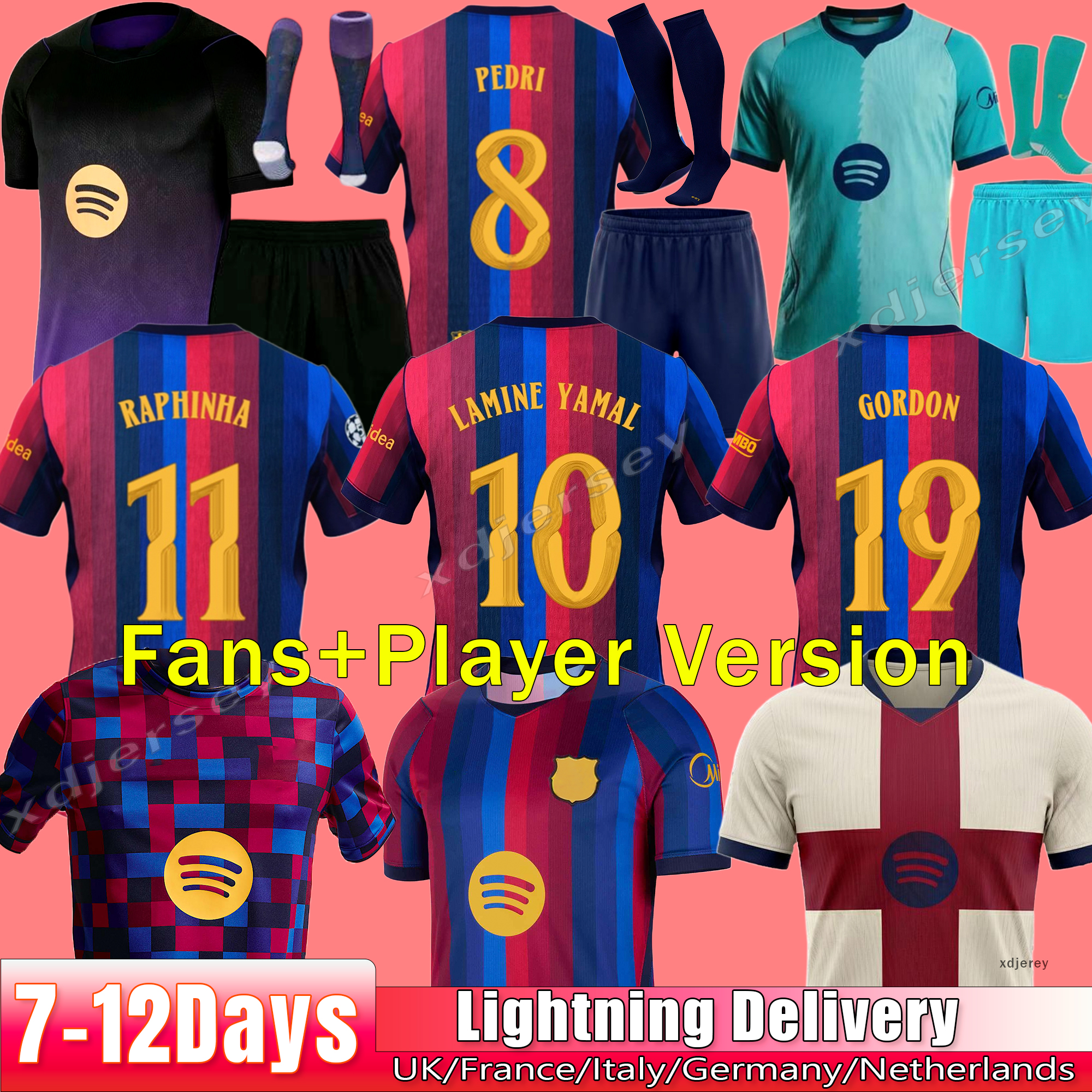 26 27 LAMINE YAMAL RASHFORD soccer jerseys GAVI OLMO PEDRI football kits 2026 2027 barcelona football shirt men kit youth kids sets Olivia Rodrig-image-891390669