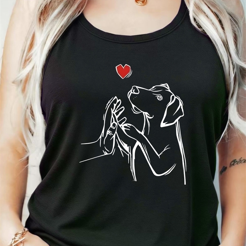 Loose Fit Printed Pocket TShirt for Women with Ribbed Collar round Neck 18XL plus Size Comfortable Vest y260701 8a