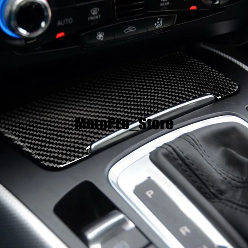 New For Audi A4 B8 A5 Q5 Interior Accessories Carbon Fiber Car Center Control TLX87 Gear B36b