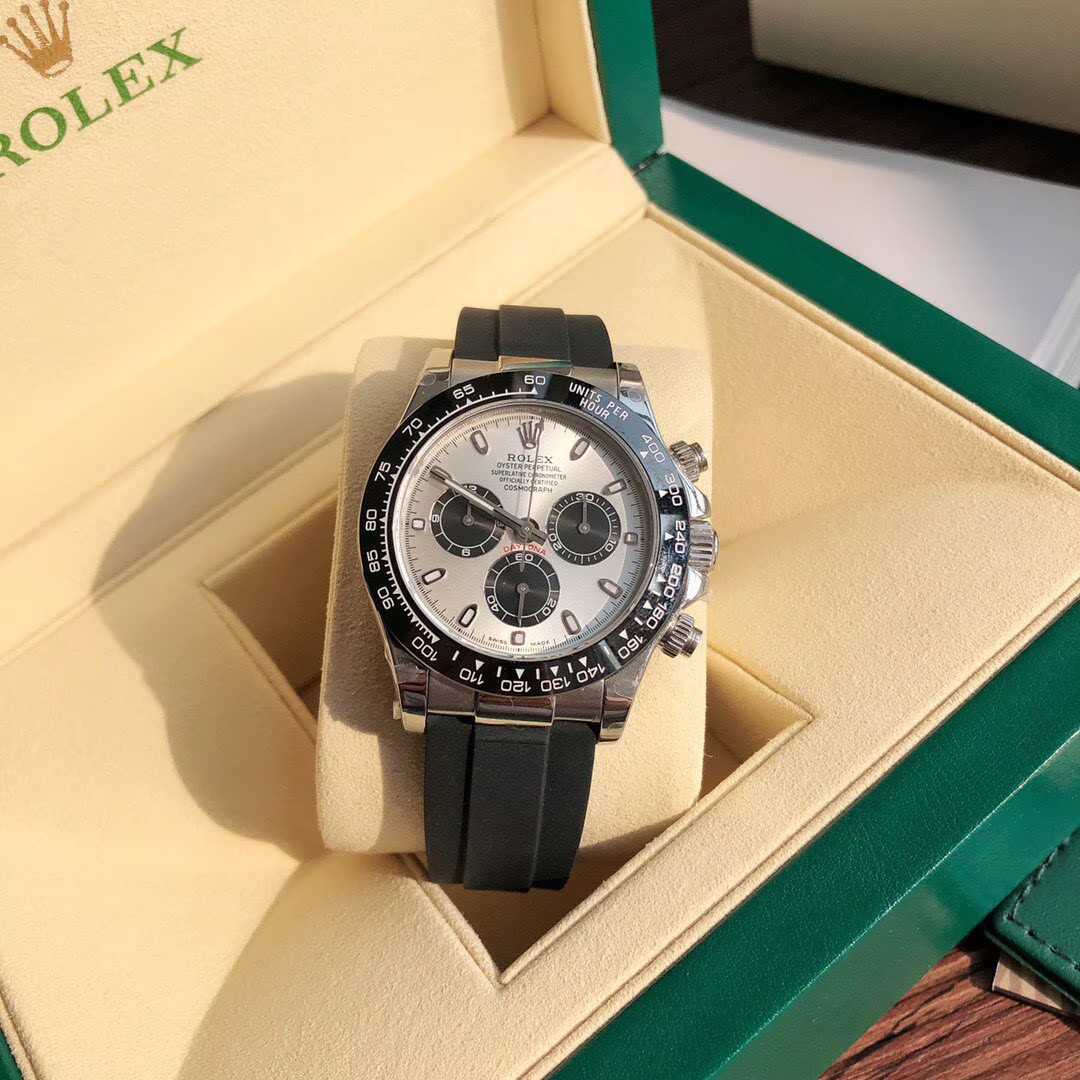Fashion luxury designer men's watch automatic movement watch black rubber strap sapphire glass super bright 41mm mechanical Black dial watches