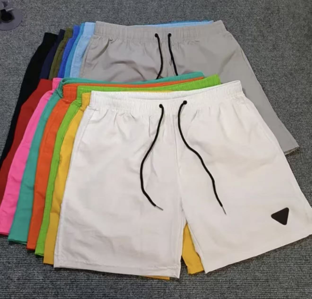 Designer Shorts Mens Swim Short Triangle Patch Waterproof Quick Drying Men Bermudas Summer Swimwear Beach Sports Running Short Pants Top Quality