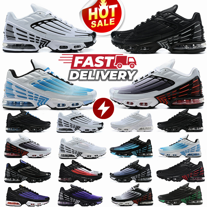TN Plus 3 Chaussures Homme Designer Baskets Coussin Confort Respirable Style Futuriste Distinctif Cadeau TTS 40-46
