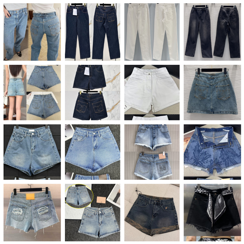 Jeans pour femmes t Chemises en jean pour hommes Arrivées Taille haute Décoration brodée Pantalon en denim bleu décontracté 30787