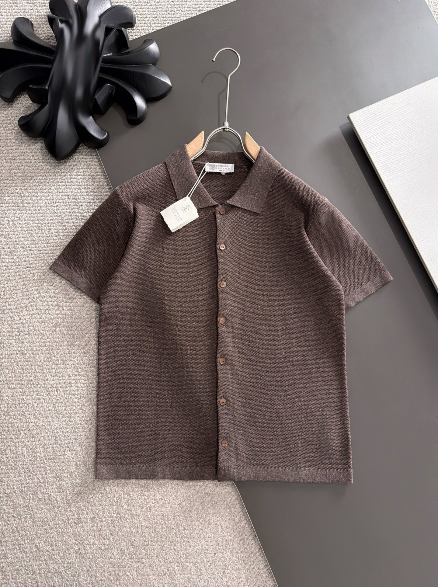 Men's Plus Tees & Polos Round neck embroidered and printed polar style summer wear with street pure cotton 8457i