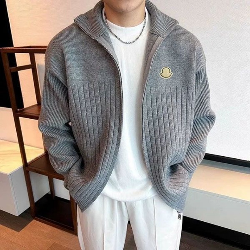 Men's sweater designer knitted sweater men's cardigan zipper luxury casual pullover autumn wool designer cardigan men's S-3XL