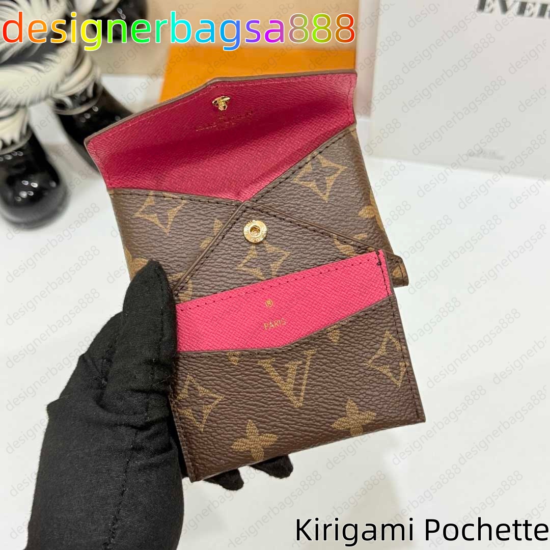 2-in-1 Designer Pochette Kirigami Wallet Card Holder Women's Small Coin Bag Luxury Credit Card Holder Designer Wallets Men Wallet Pocket organi