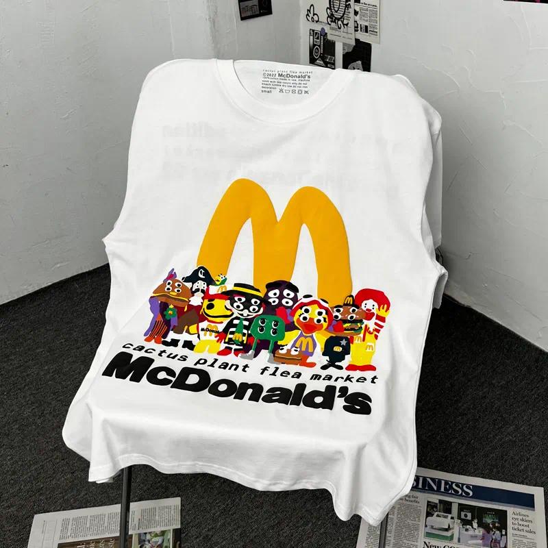 Men's T-Shirts Free shipping American CPFM joint name Tees T shirt Cactus Plant Flea Market Cpfm Mcdonalds Co Branded comfortable and breathabl