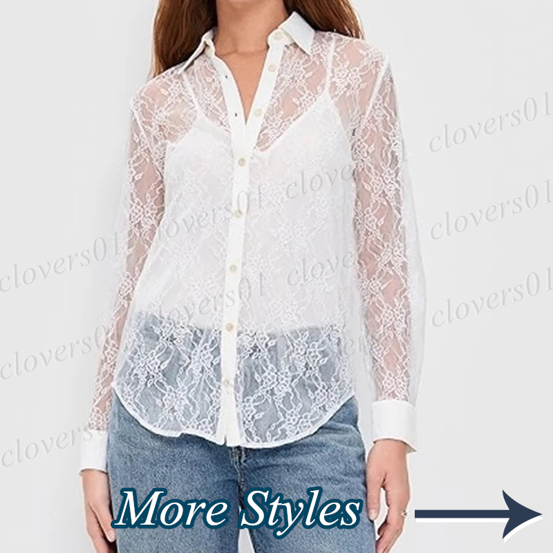 Fashion Women's Blouse Mesh Shirt with Camisole Vest Gifts for Women-image-945532465