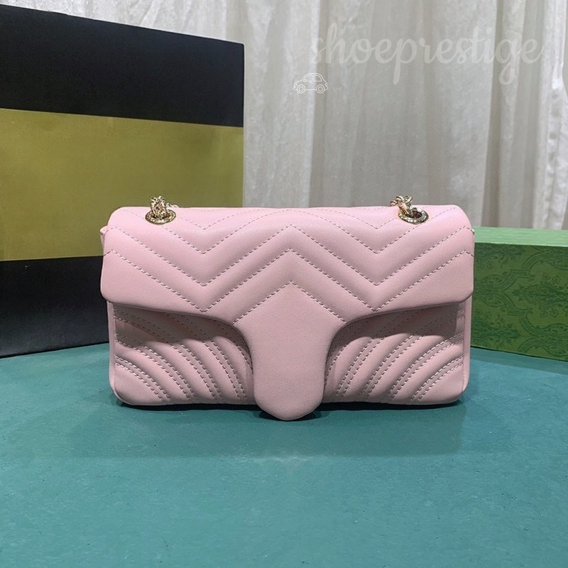 Pochette en cuir matelassé à motif en V d'inspiration designer de haute qualité, matériel en métal antirouille, sac à bandoulière polyvalent pour