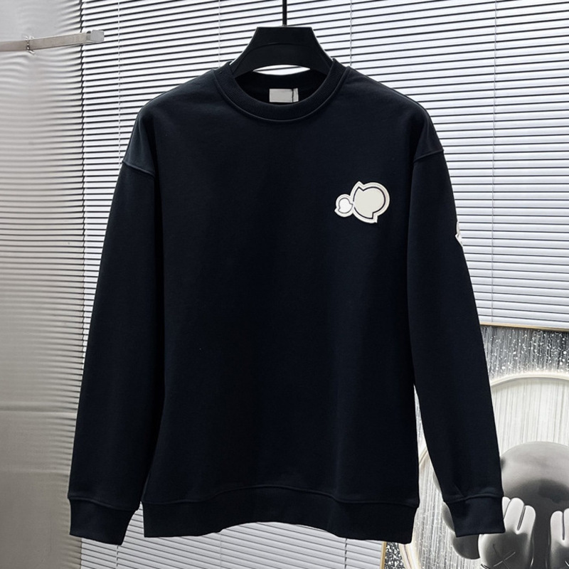 Luxury Winter Autumn Brand Man M Letter Sweatshirt Trendy New Long-Sleeve Hoodie Embroidered Badge Unisex Casual Versatile Hoodies Pullover Tracksui