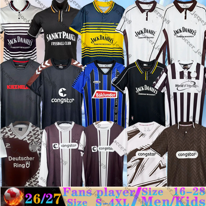 2026 ST Pauli soccer jerseys Retro 1996 97 98 99 00 BECKER IRVINE KYEREH HARTEL SMITH PAQARADA MEDIC kids kit 2013 14 15 16 Vintage Classic LOTTE-image-912684589