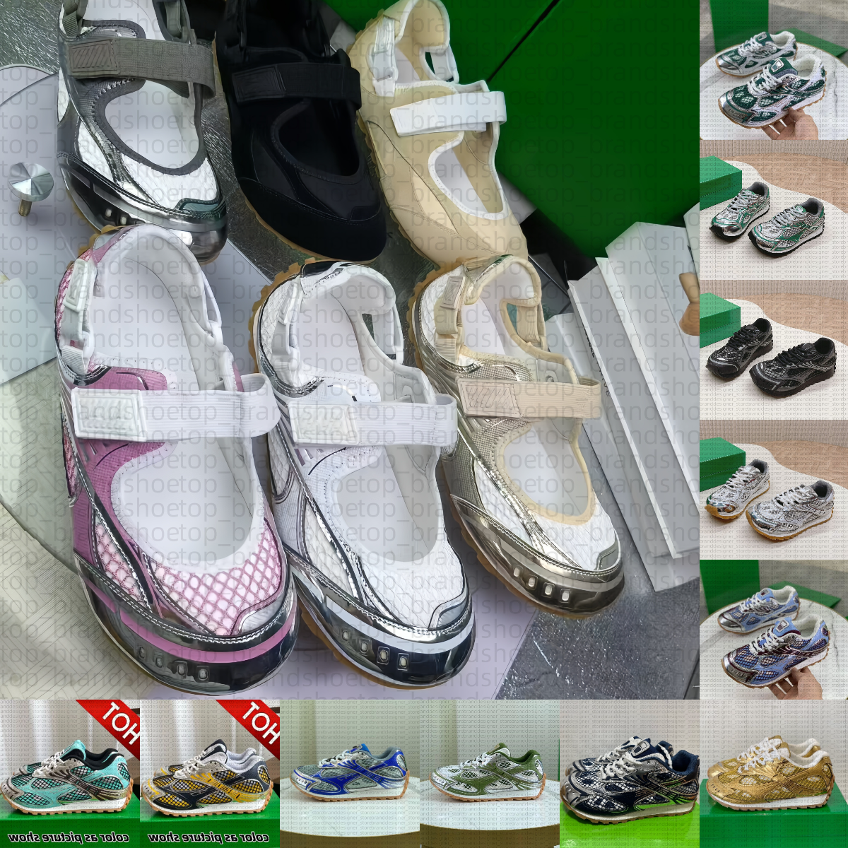 taille 35-47 Robe Mary Jane chaussures plates sneaker or rose flash sandales de créateur chaussures décontractées baskets hommes femmes baskets c