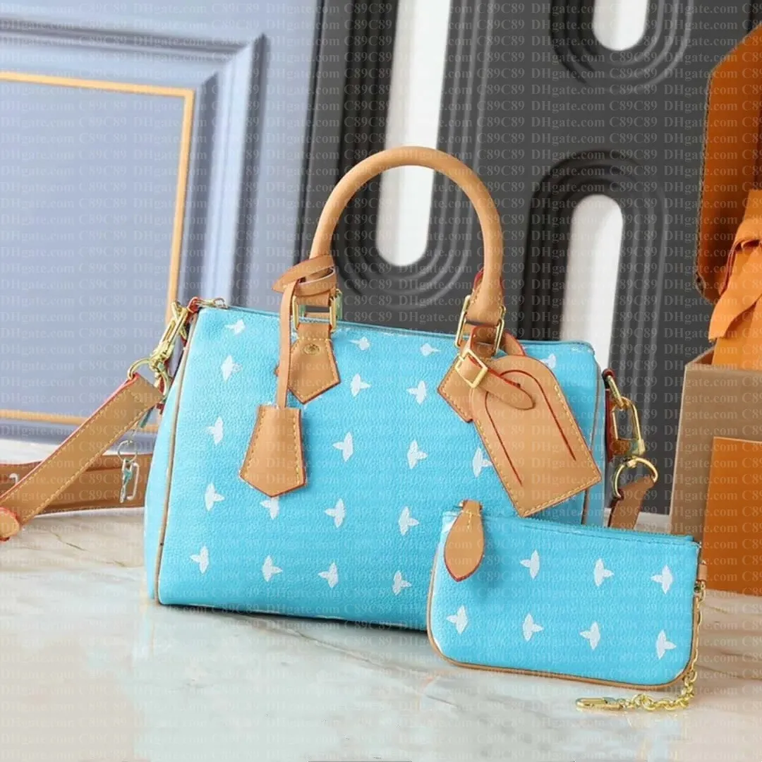 Designer Bag Men Women Luxury New Fashion Pillow Bag Genuine Leather Totes Bags Flower Wallets Bag Paintings Handbag Shoulder Crossbody Bag Purse Po