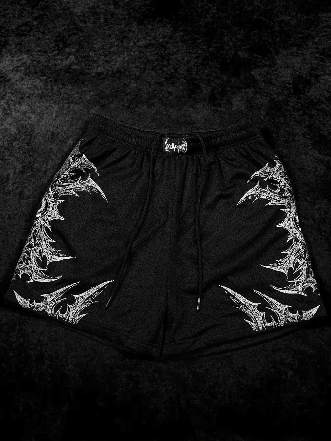 New Divinity Summer 2026 Breathe Mens Cyber Tribal Style Pattern Shorts Comfortable Lightweight Soft Casual Street Y2K C260710