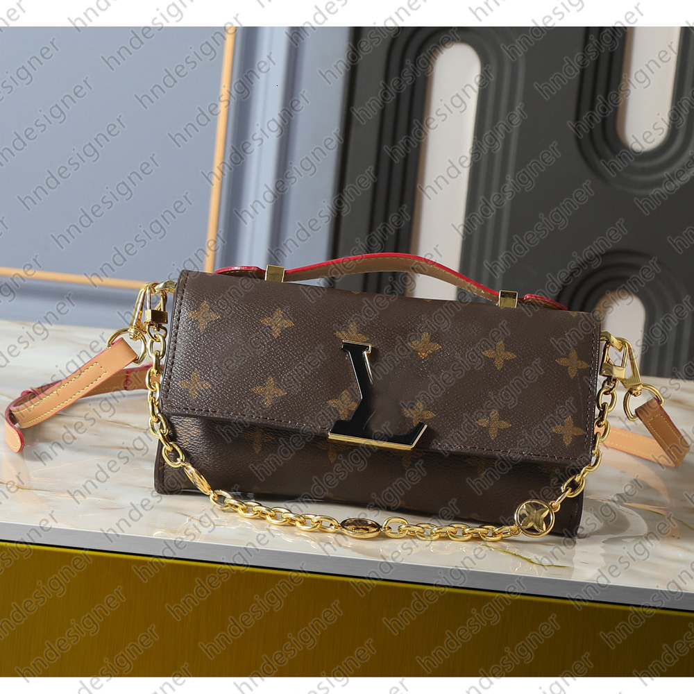 Monogram Flap Chain Shoulder Crossbody Bag Designer Fan-shaped Top Handle Satchel Mini Lock Bag Pochette Purse Womens Fashion Sling Travel Bag M1214