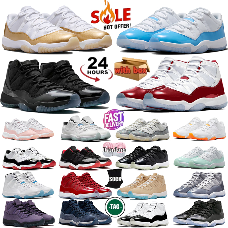 With Box Designer Shoes Basketball Shoes 11s Gamma Blue High Sports Sneakers University blue 2026 Low Casual Shoe Men Women Space Jam 11 Training At