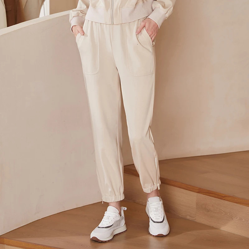 K1753X ner Clothes 95 Combed Cotton Long Sweatpants loose Ladies casual pants y Clothing 260707 42