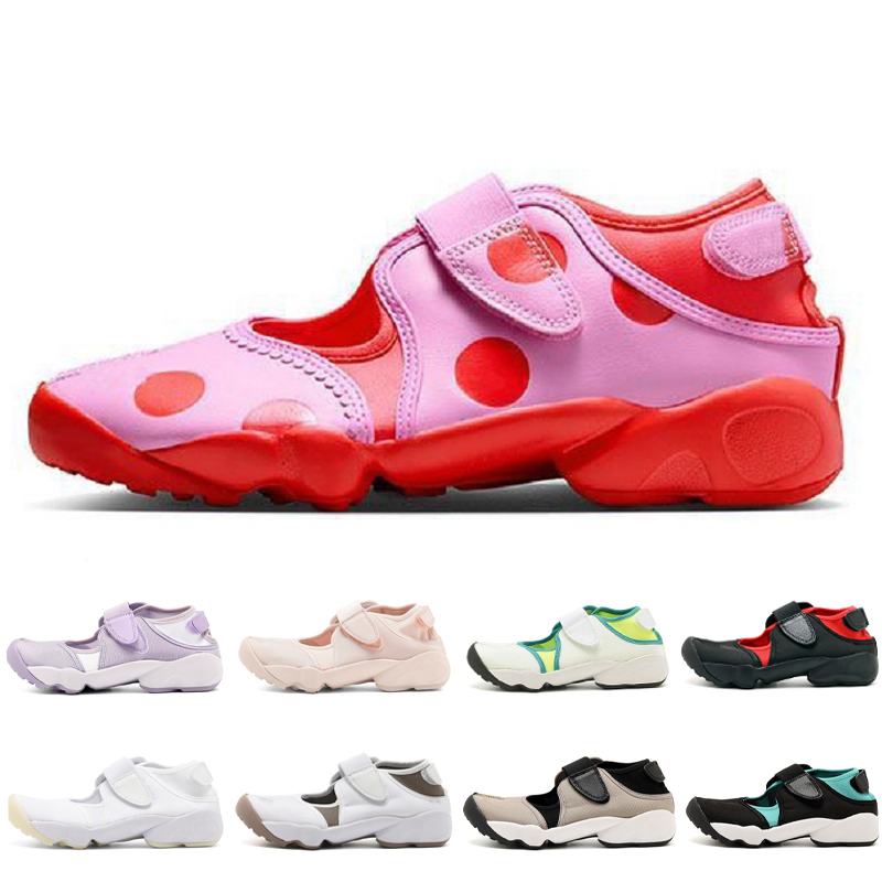 Rift Sandals Men Women Buckle Designer Slippers Polka Dots Triple Black White Green Volt Forest Green Rush Lilac Violet Lady Platform Casual Slides