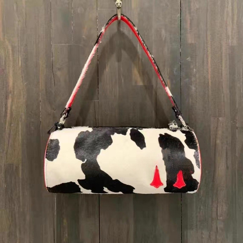 Sacs chromés pour femmes Sac à bandoulière design de Luxe Sac à main Style Croco imprimé vache petit Sac cylindrique Sac De pépite de poulet Saco