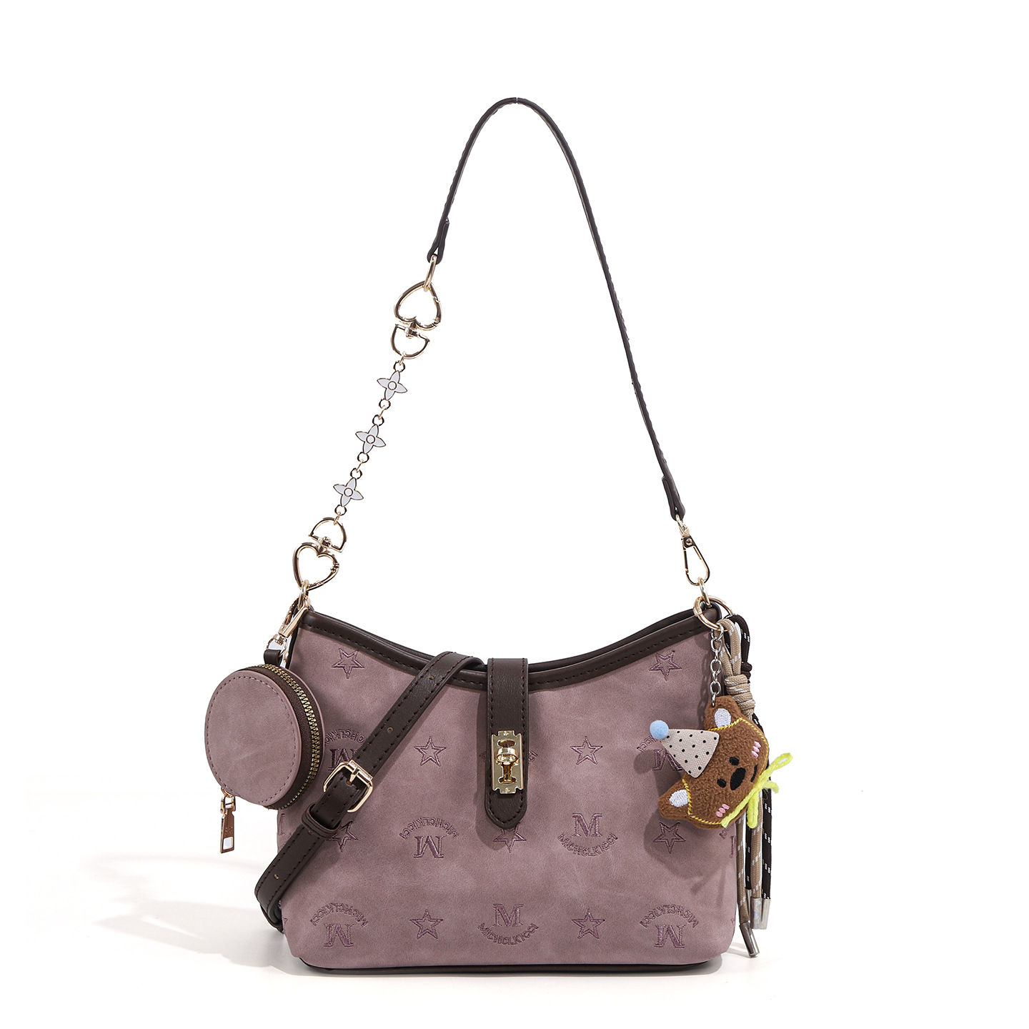 Newly Designed Printed Retro Stylish And Fashionable Casual Versatile Designer Luxurious Korean-style Single Shoulder Crossbody Single Shoulder Bag