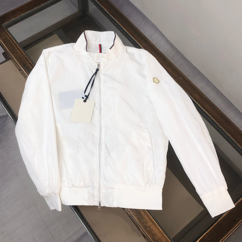 Simple élégant veste de luxe lettre marque de sport M vestes sweat-shirt col fermeture éclair coupe ajustée Trench hommes femmes manteau coupe-ve