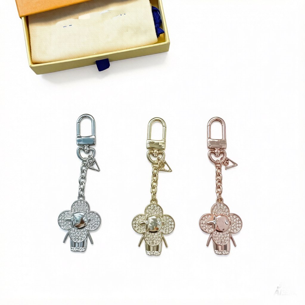2026 New fashion dolls mini air force shoes shape light luxury letters bag charm keychain unisex accessories
