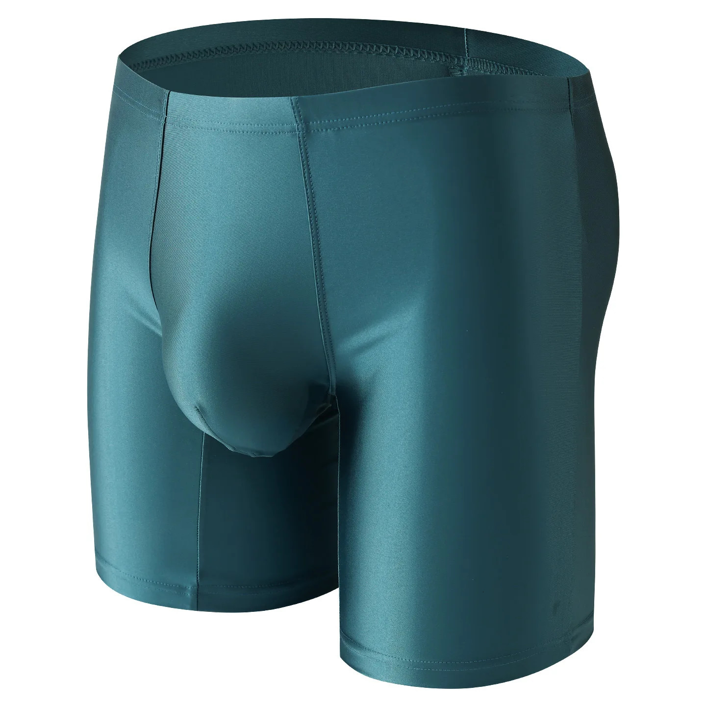 Mens Underwear Boxers Man Solid Slim Ice Silk Extended Leg Boxer Shorts Ropa Middle Waist Sports Panties Male Underpants MXXL 260711banjia