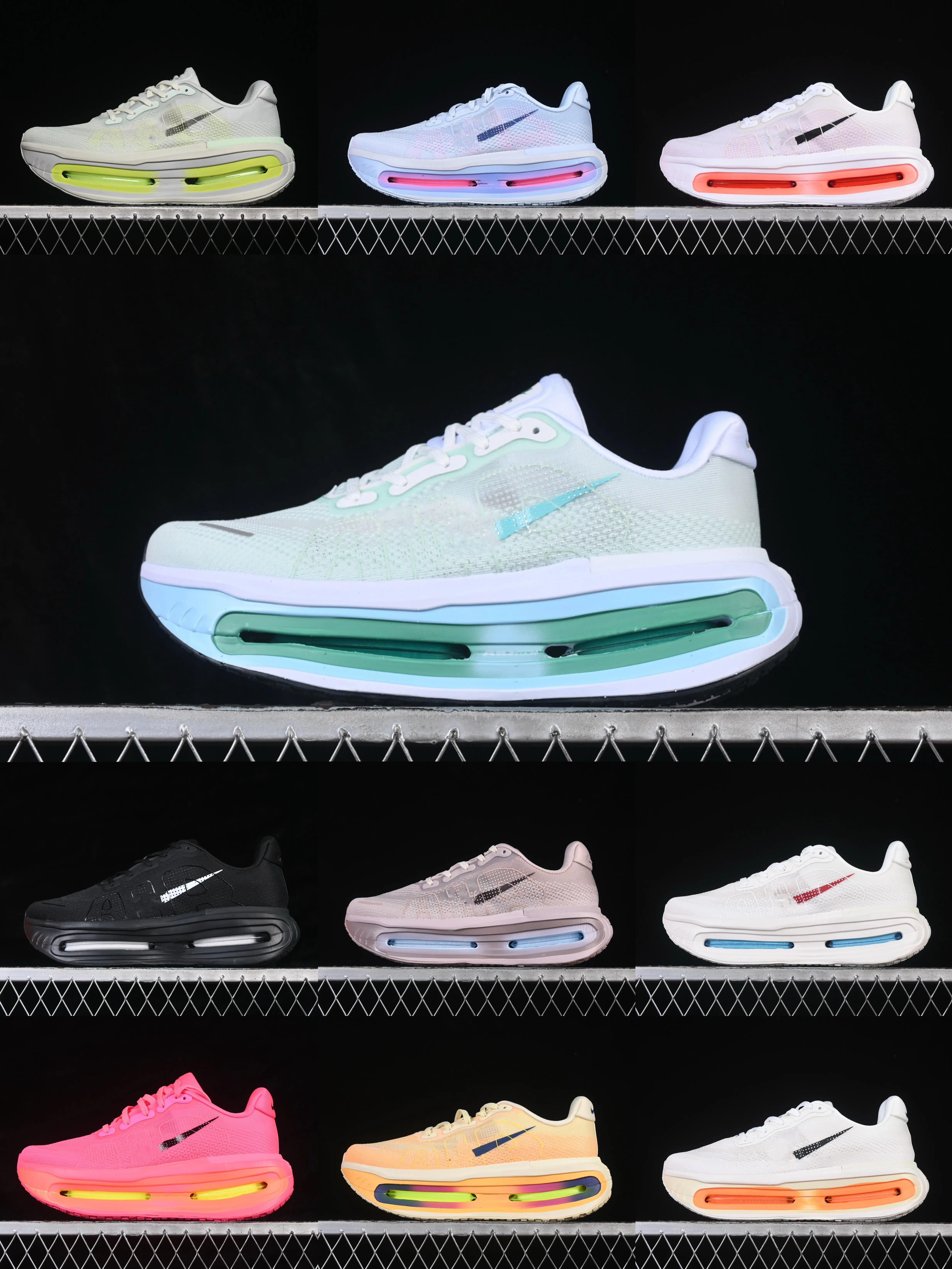 High quality Vomero Premium designer sneakers, men's and women's running shoes, outdoor casual shoes, mint green, rice, orange white, red