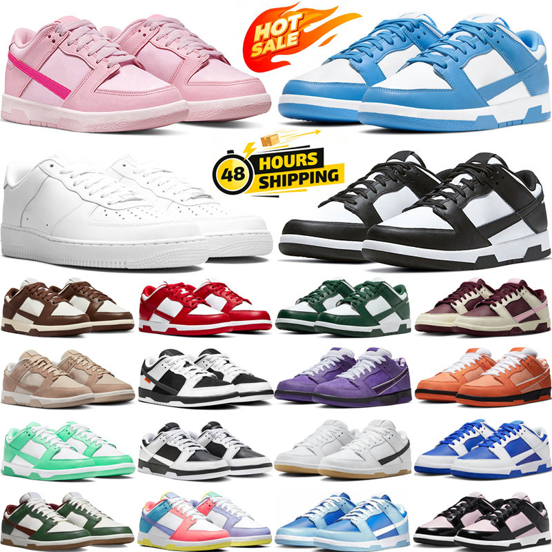 with box designer shoes mens trainer women sneakers Low white black blue grey Classic tennis jogging walking shoe