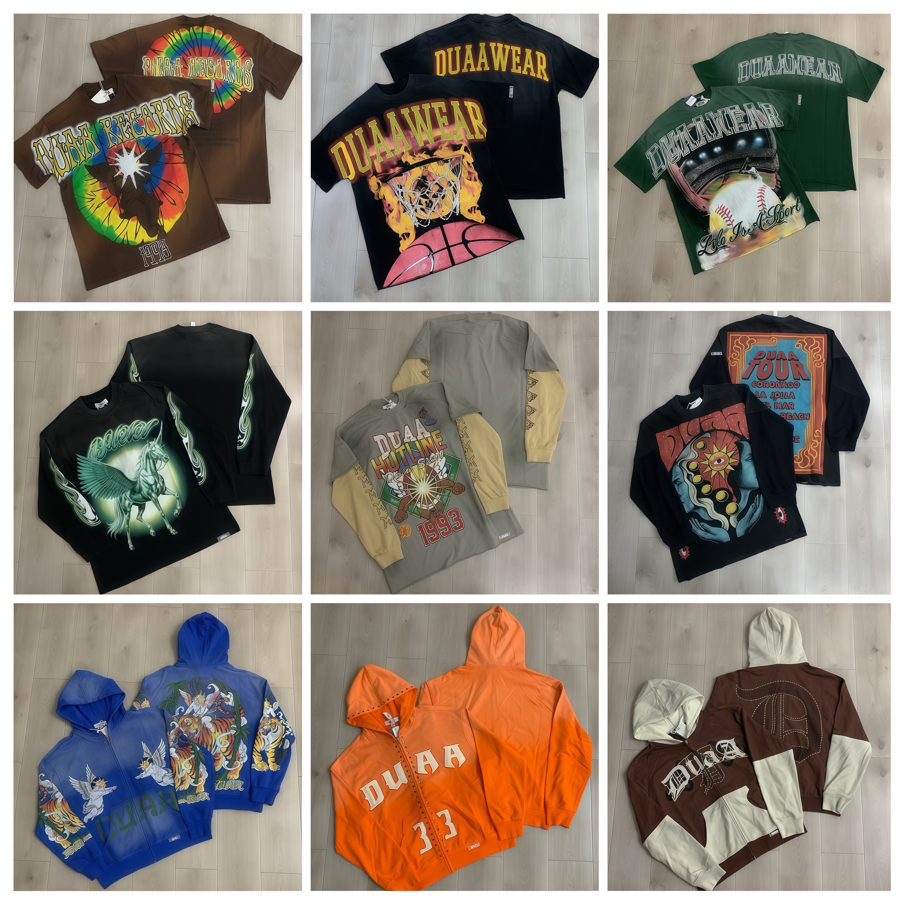 duahoodie Survêtements Designer Chemises à capuche hauts à manches longues Veste à glissière Tshirt Hommes Y2k Sweat à capuche Rétro Figure Impri