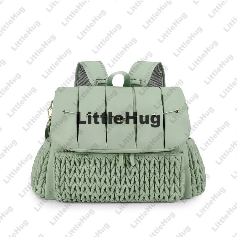 Nylon Cloth LXY91 Waterproof Antifouling Large Capacity Portable Multifunctional Backpack Mother Double Baby Diaper Bag 240130