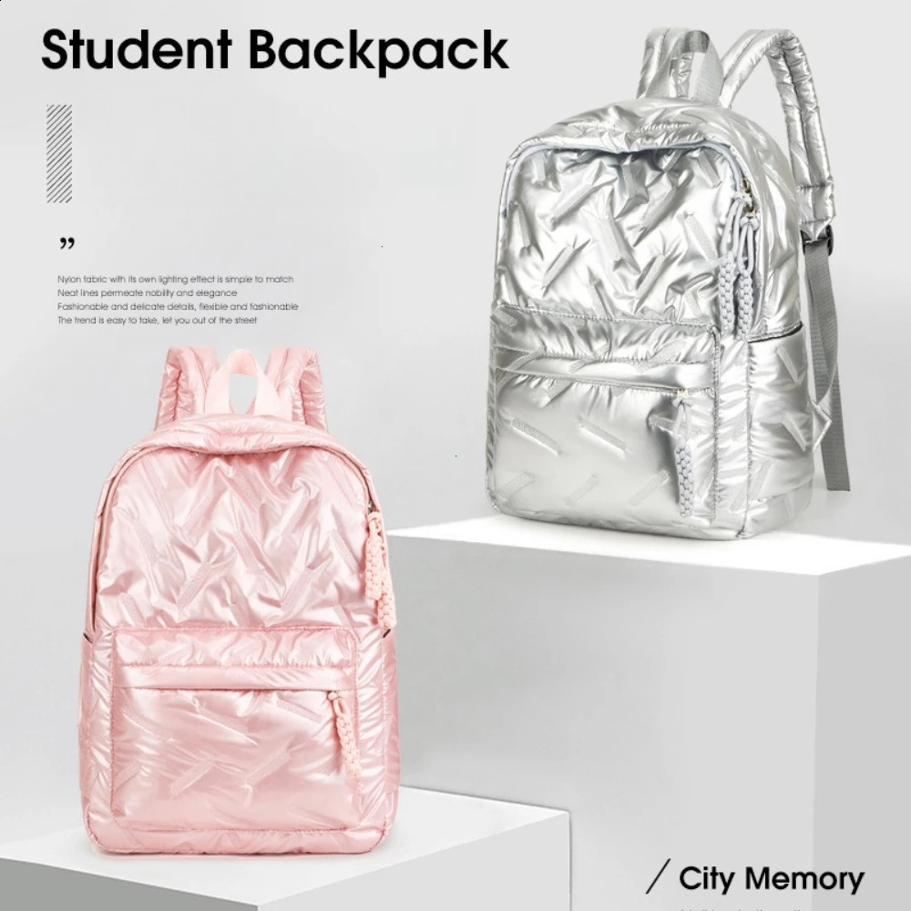 Waterpro Large Bkpks Capity Nylon Women Fashion Travel Bag Teenagers Soolbag Sool Bkpk for College Students 260711 M260805