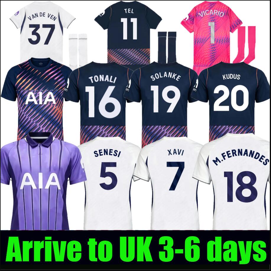 tottenham 26 27 M.Fernandes van Hecke tonali SENESI GALLAGHER XAVI RICHARLISON Soccer Jerseys KOLO MUANI Kudus 2026 2027 Football shirt VICARIO K-image-916627505