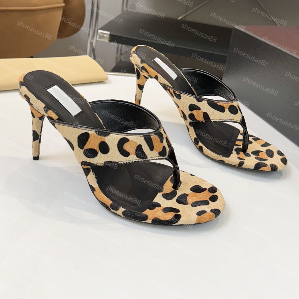 Designer Sandals Top Quality Women Heel Thong Mules Sandal Suede Slides Summer Beach Mesh Slide