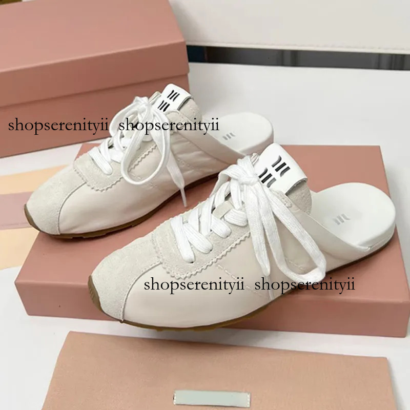 Womens Plume Technical Fabric Suede Mules Summer Outdoor Recreation Flat Bottom Half Drag Designer Lightweight Comfortable Technical Fabric Mules