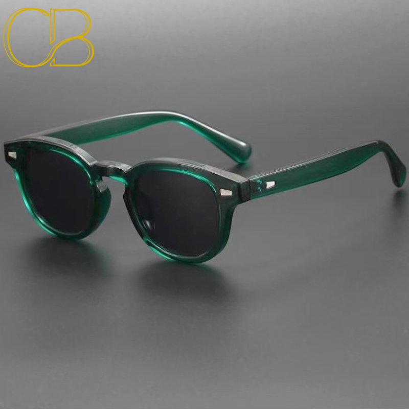 Lunettes de soleil rondes Johnny Depp pour hommes et femmes, essentiels d'été Y2K futuriste des années 90, Vintage Beach Road Trip, accessoires t