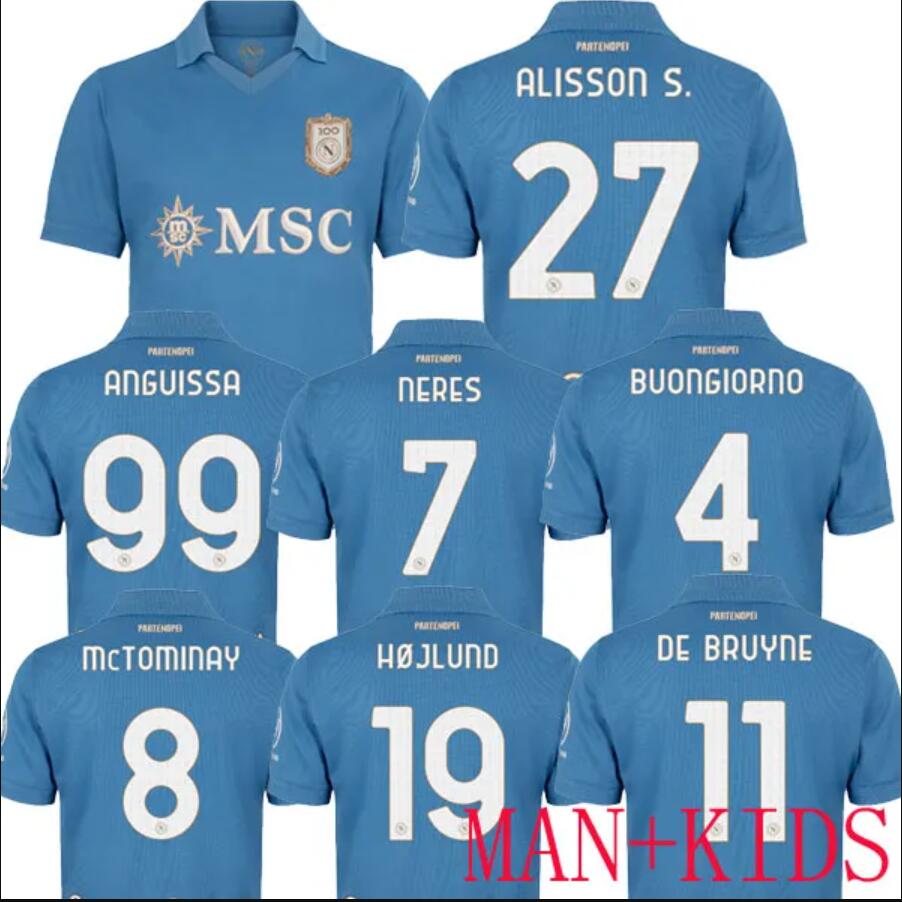 centenary DE BRUYNE 26 27 SSC Napoli LUKAKU soccer jerseys 2026 Naples KVARATSKHELIA DI LORENZO LOBOTKA ANGUISSA POLITANO SPINAZZOLA NERES McTOMI-image-913390703