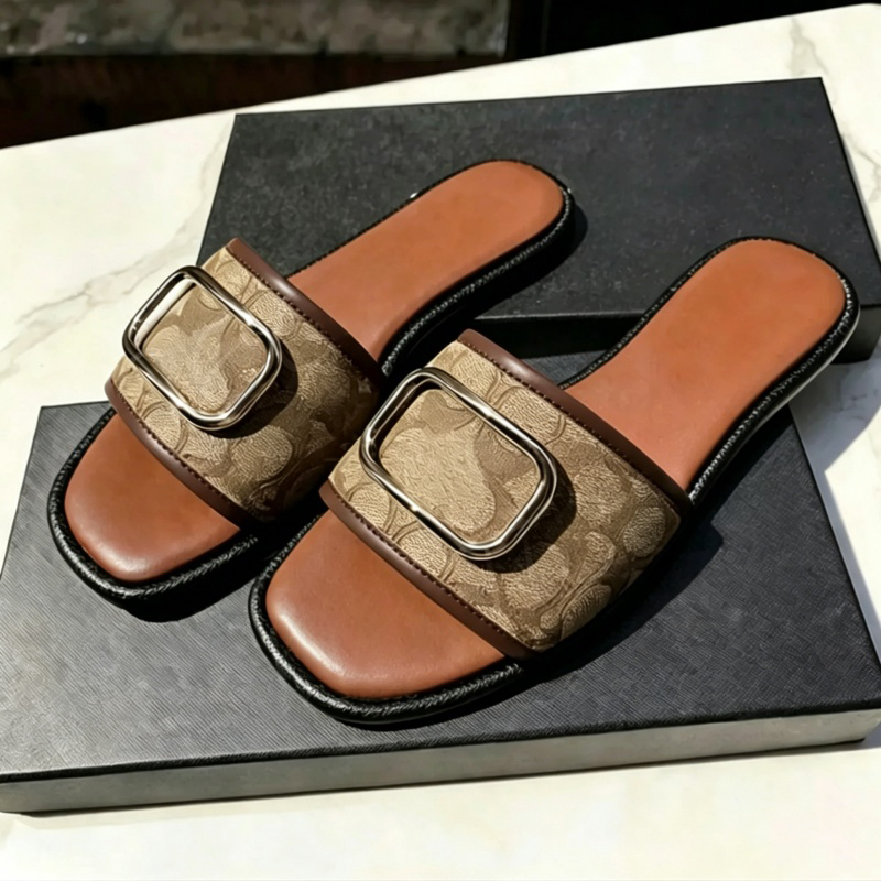 Summer Flat Slippers Luxury Woman Sandal Designer flip flops for women High quality Stylish Slipper Fashion Classics Sandals Beach Slide Shoe