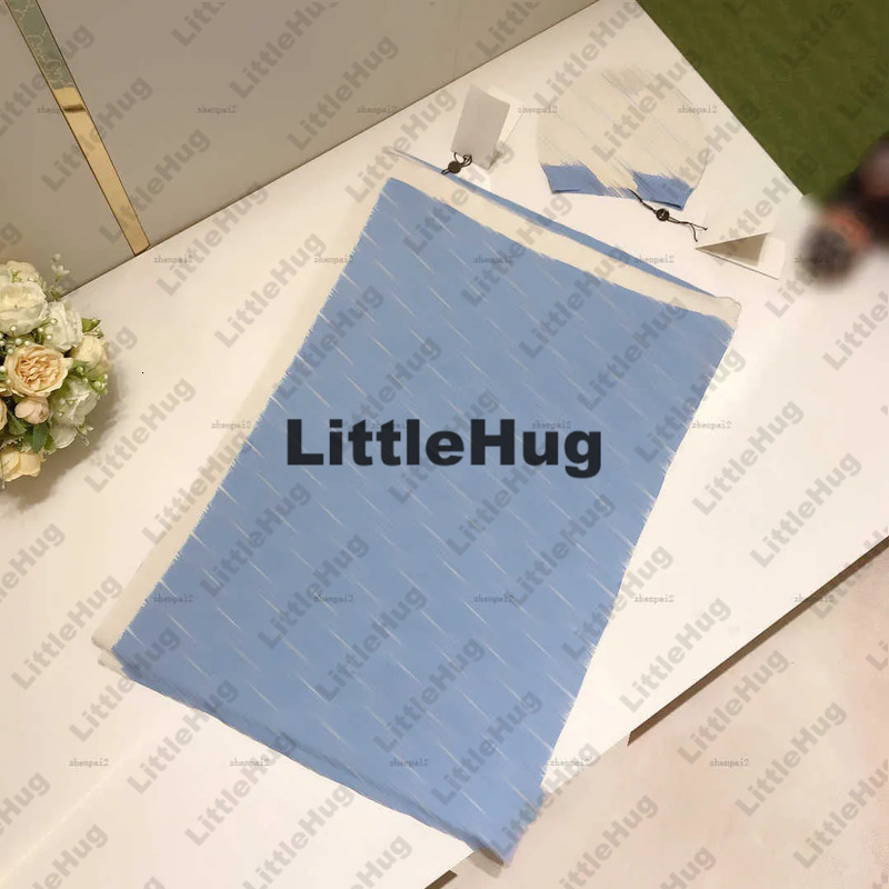 Luxury Designer Baby Clothes Grid Shaped Size 120*90 CM Letter Jacquard Swaddling Child Nursery Bedding LXY91 2Pcs Blankets And Hats