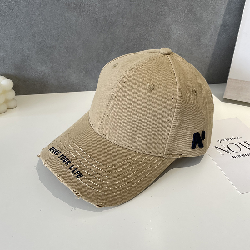 nouveau concepteur de luxe marque côté lettre personnalisé hommes et femmes chapeaux de baseball mode d'automne Cool petit trou Hardtop canard la