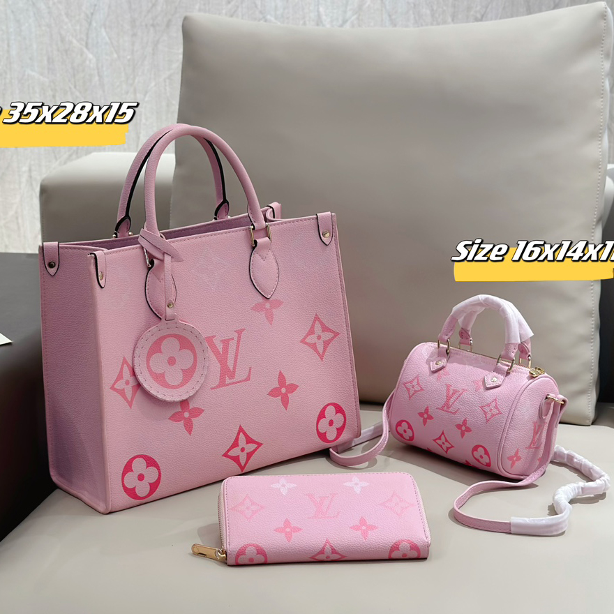 2026 three piece bags New Summer Beach Bag Boho Woven Rattan Handbag for Women, Lazy Style Crossbody Shoulder Bag & Small Bucket Tote