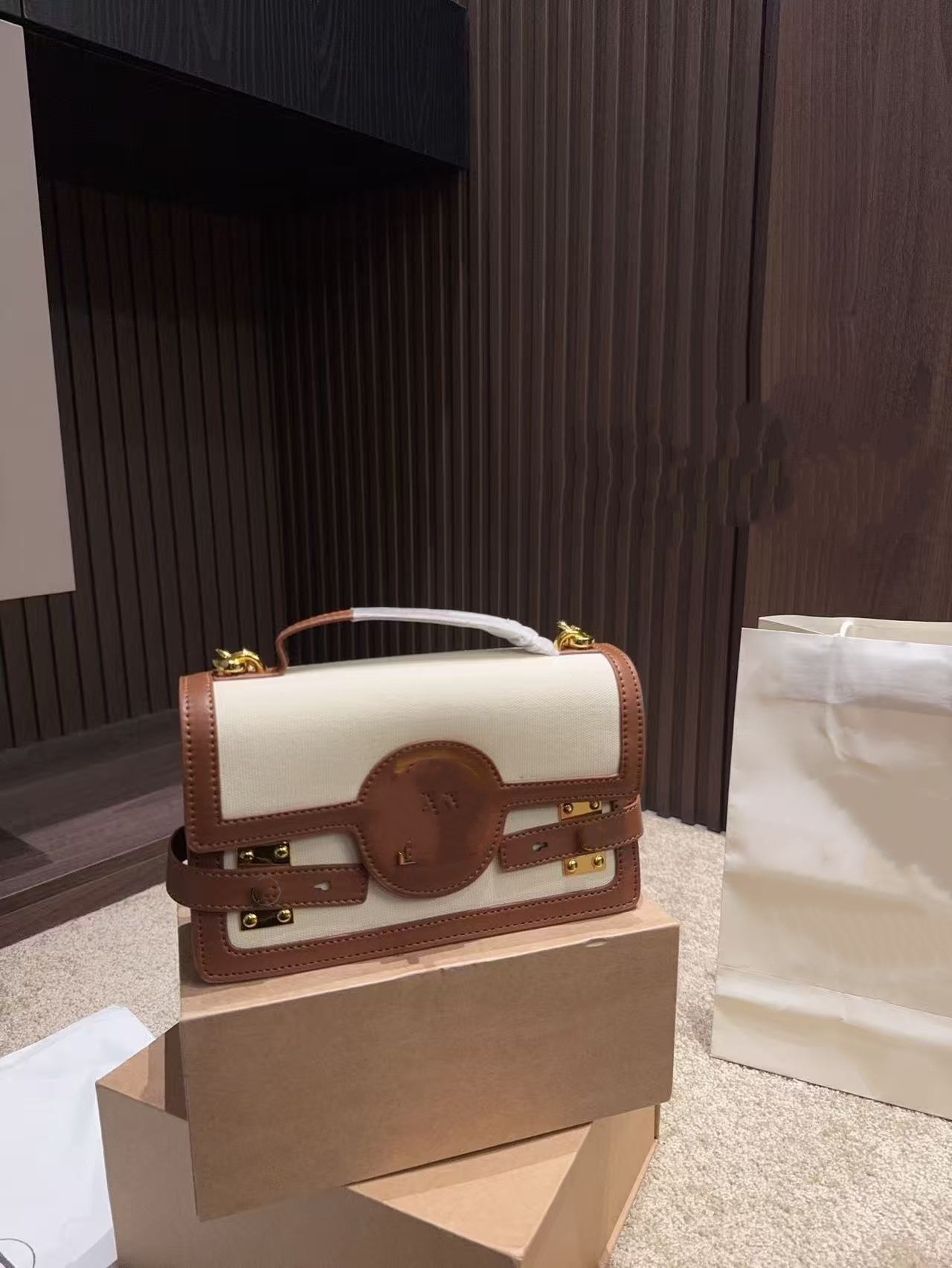2023 new Designer Bag Fashion Shoulder women Bags Woman Vintage Clutch Bag Fashion Leather Tote Bag Canvas Designers Handbag Wallet 15 Colors-image-901523626
