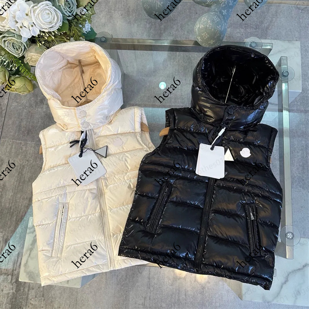 2026 Kids luxury puffer hooded Gillet Waistcoat Girls Boys designer Jacket Children winter warm Vests jackets outwear Down Coats Baby Clothes
