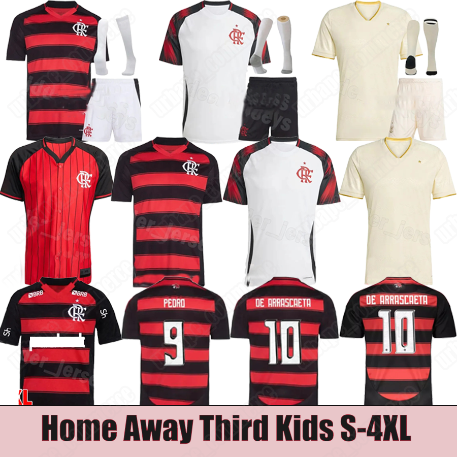 25 26 27 flamengo PEDRO soccer jerseys shirts DE ARRASCAETA WALLACE B.HENRIQUE GERSON DE LA CRUZ 2025 2026 2027 football Home Away Fans Player Kids