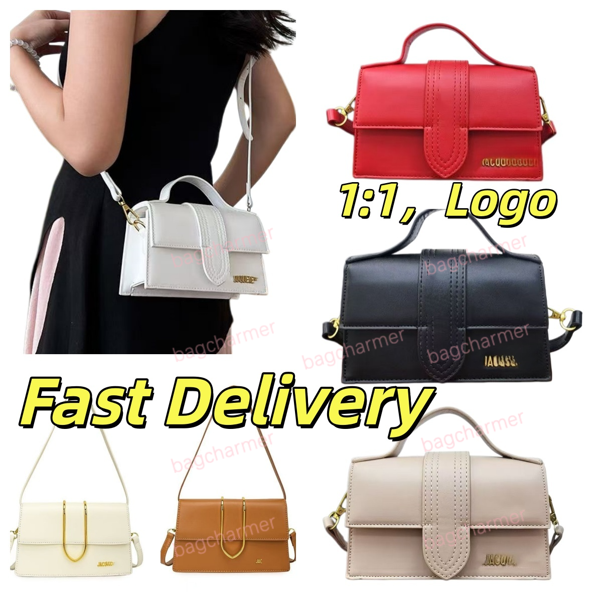 Jaqumus Sac Femmes Messenger Sacs designer Le Bambino chiquito sac sac Vintage Femme Sacs À Main Aisselles En Daim Givré Une Épaule Portefeuille